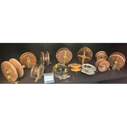 113 - Collection of fishing reels