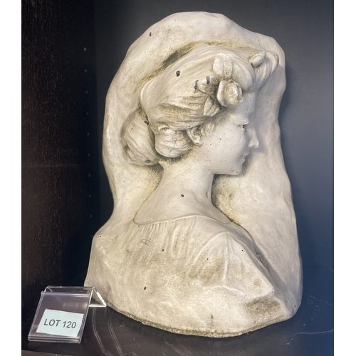 120 - Reconstituted stone bust