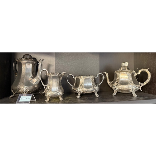 135 - Early teapot, coffee pot etc