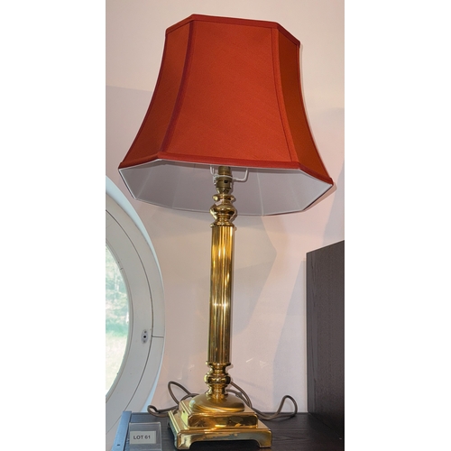 61 - Large brass lamp