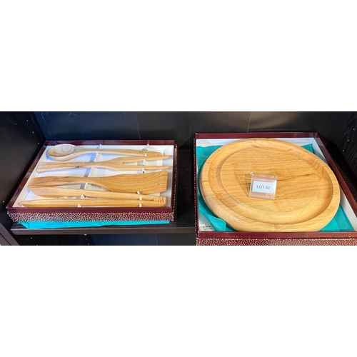 65 - Chopping board and serving set by Portmeirion