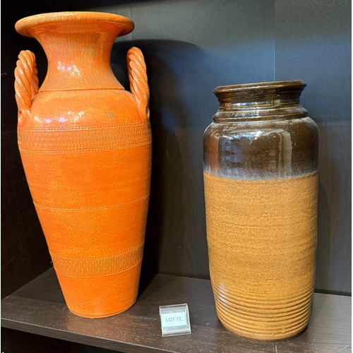 72 - Two large pots