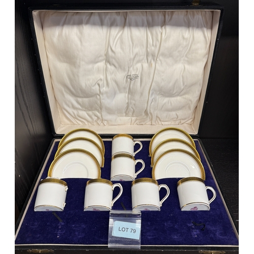 79 - Mintons coffee set in original presentation box