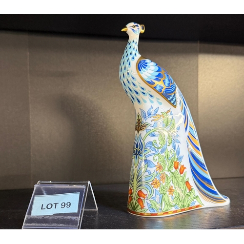 99 - Ceramic Peacock by Royal Crown Derby