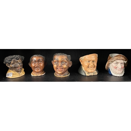 2 - Five rare tobacco jars