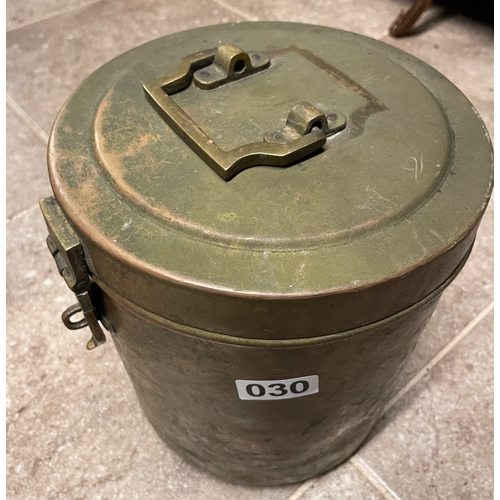 30 - Brass container