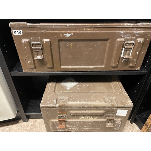 48 - Two ammo tins