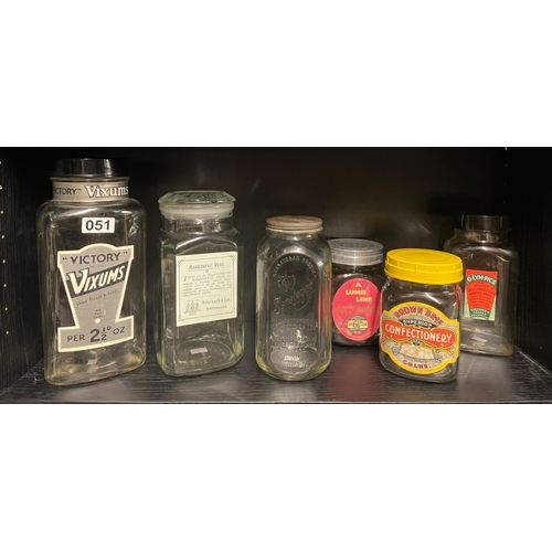 51 - Six Jars with graphics