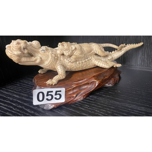 55 - Handcarved eastern figure