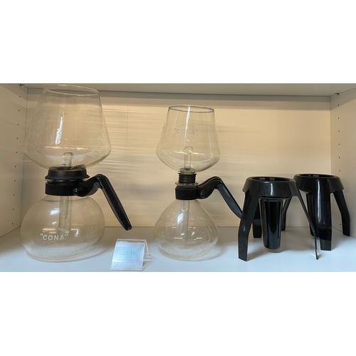10 - Two vintage coffee filters by cona