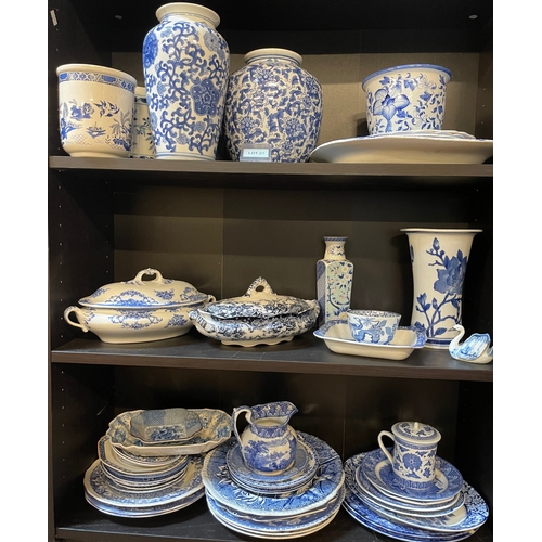 27 - Collection of blue and white