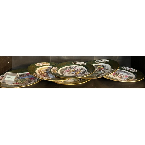 46 - Six Christmas related plates