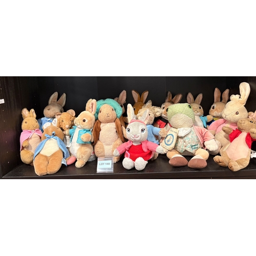 Collection of Peter Rabbit teddy bears