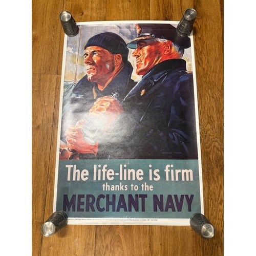 60 - Mixed lot of 7 WW2 Propaganda posters
(Pics of each)