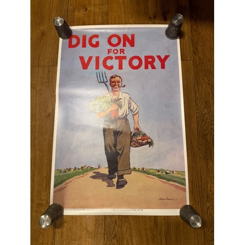 60 - Mixed lot of 7 WW2 Propaganda posters
(Pics of each)