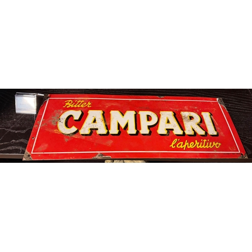 Early enamel Campari sign