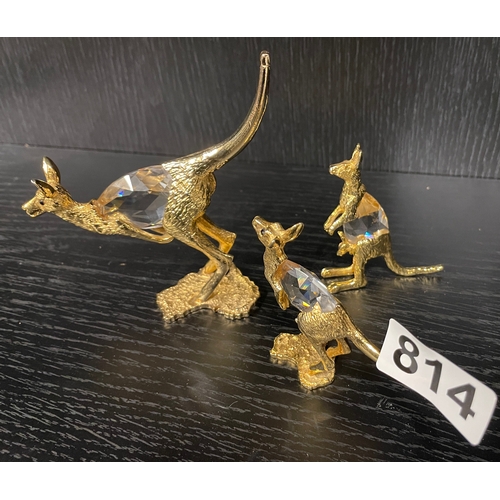 814 - Swarovski kangeroo ornaments