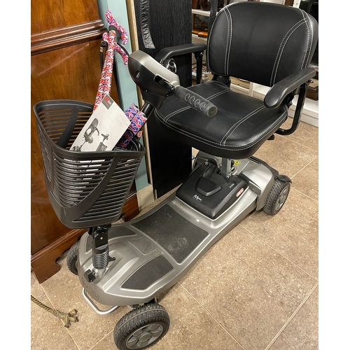 817 - Alumina motion healthcare mobility scooter complete with new charger and aid sticks cost over £2000 ... 