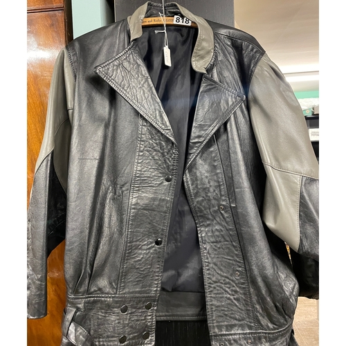 818 - Vintage leather jacket