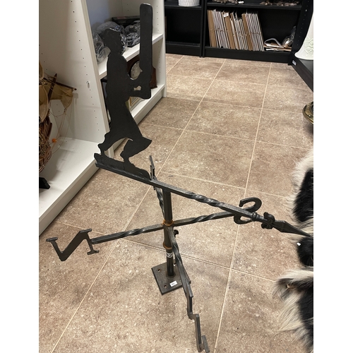 825 - Wrought iron Cricketor Weathervane
