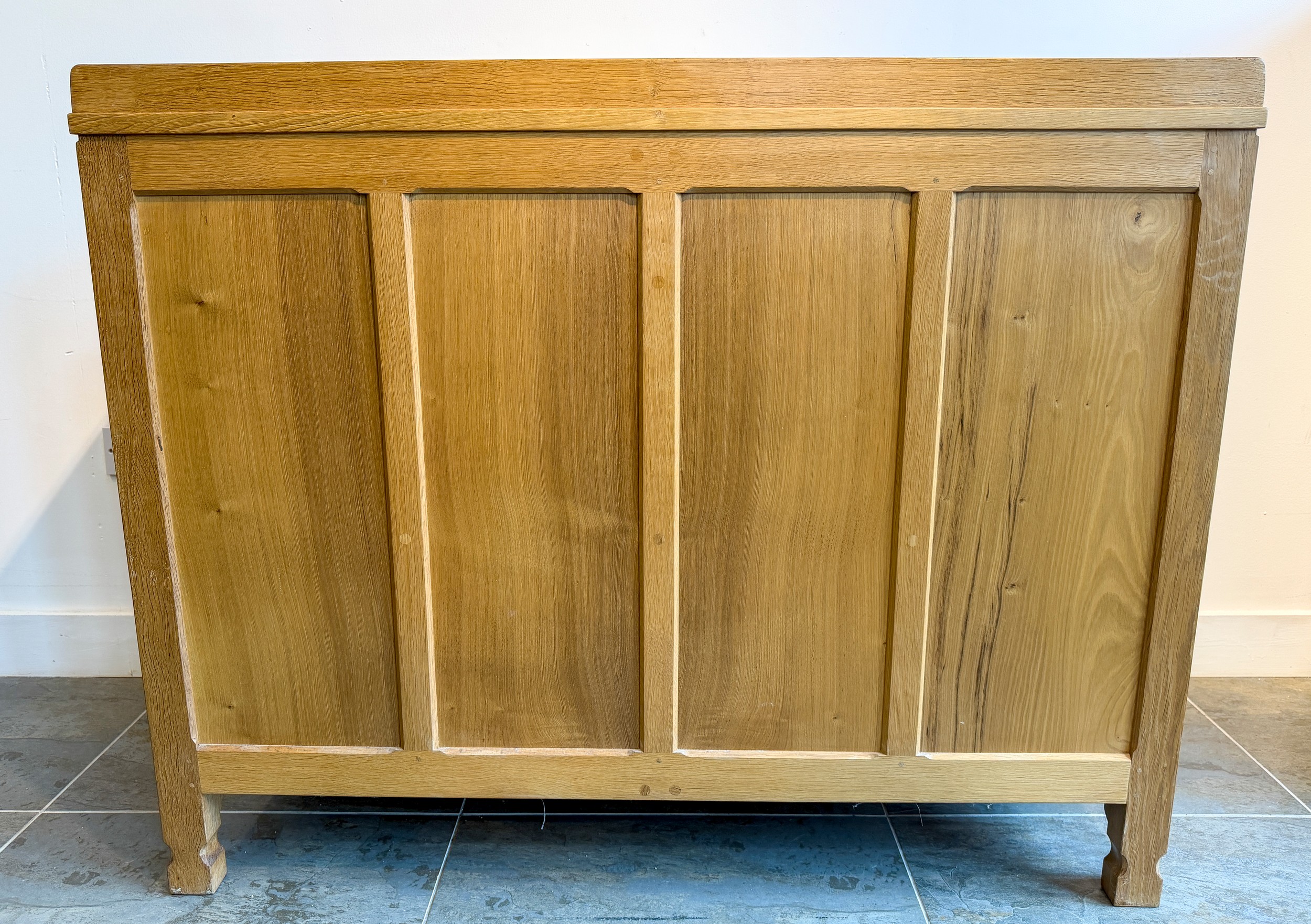 Mouseman Oak Tall Sideboard 4' W. This is the base unit of the smaller ...