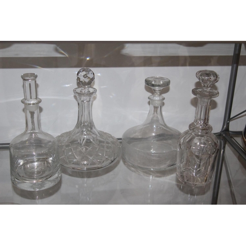 109 - 4 x DECANTERS