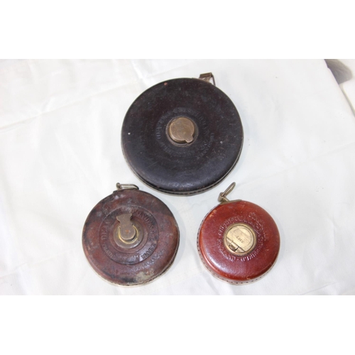 214 - 3 X VINTAGE TAPE MEASURES