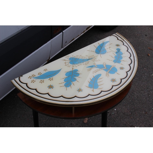 4 - RETRO 1950'S DEMI LUNE TABLE