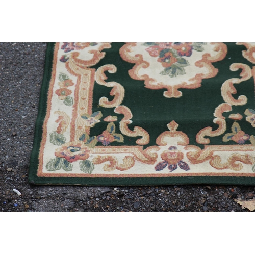 64 - VINTAGE GREEN RUNNER RUG