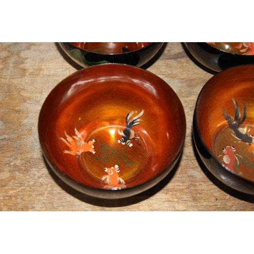 119 - 4 X ORIENTAL SMALL PLASTIC BOWLS