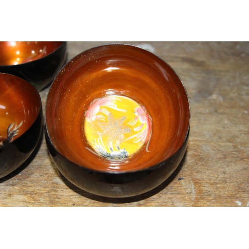 119 - 4 X ORIENTAL SMALL PLASTIC BOWLS