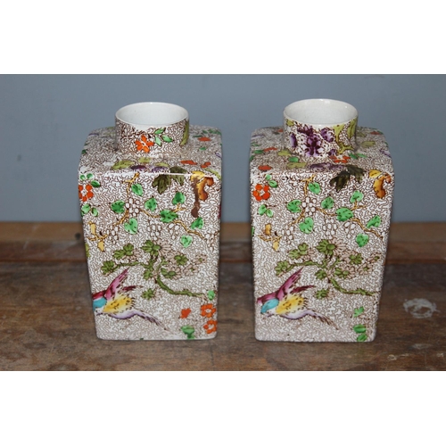 139 - PAIR OF PHOENIX WARE CHELSEA VASES
17CM