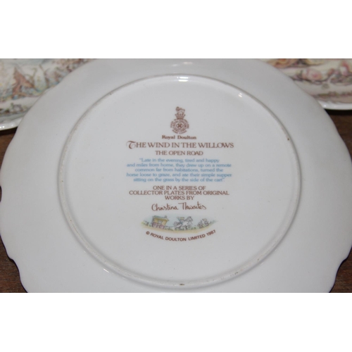 179 - 6 X ROYAL DOULTON WIND IN THE WILLOWS COLLECTORS PLATES