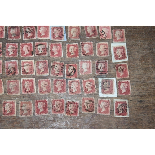 262 - QUANTITY OF USED PENNY RED STAMPS