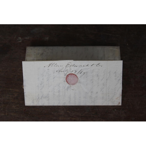 265 - ANTIQUE LETTER AND STAMP