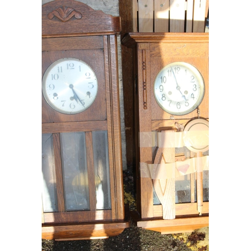 445 - 3 X WALL CLOCKS