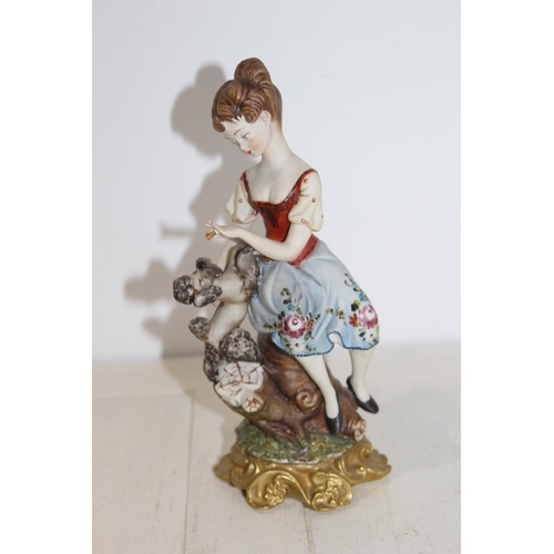 516 - CAPODIMONTE LYDIA FIGURE
20CM