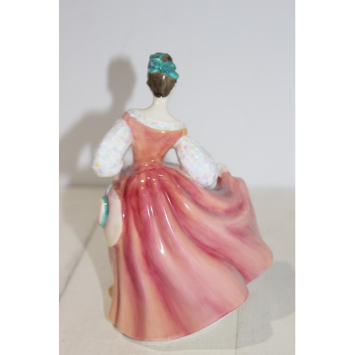 533 - ROYAL DOULTON FAIR LADY CORAL PINK FIGURE
20CM