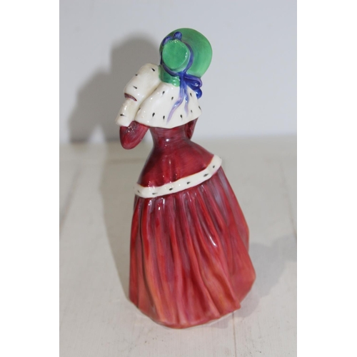 544 - ROYAL DOULTON CHRISTMAS MORN FIGURE
19CM