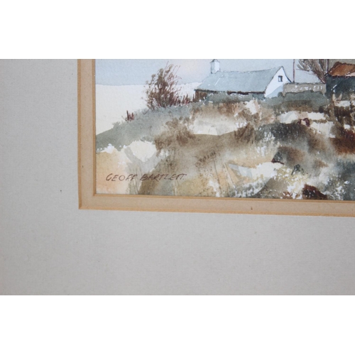 55 - WATERCOLOUR DORSET VILLAGE BY GEOFF BARTLETT
53CM X 32CM