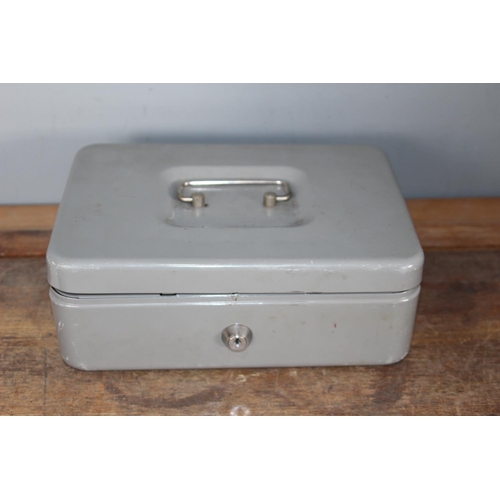 576 - QUANTITY OF INTERESTING COINS AND SAFE BOX