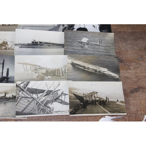 591 - QUANTITY OF MILITARY BLACK AND WHITE POSTCARDS