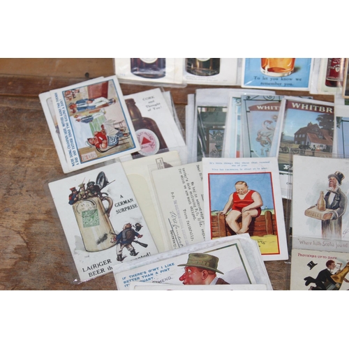 592 - QUANTITY OF VINTAGE DRINKING RELATED NOVELTY POSTCARDS