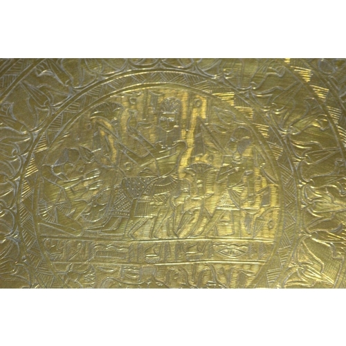 247 - ROUND BRASS TRAY
53CM