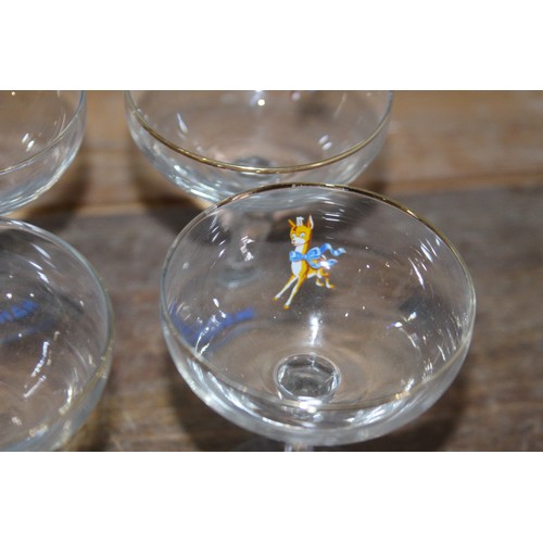 180A - BABYCHAM GLASSES SET