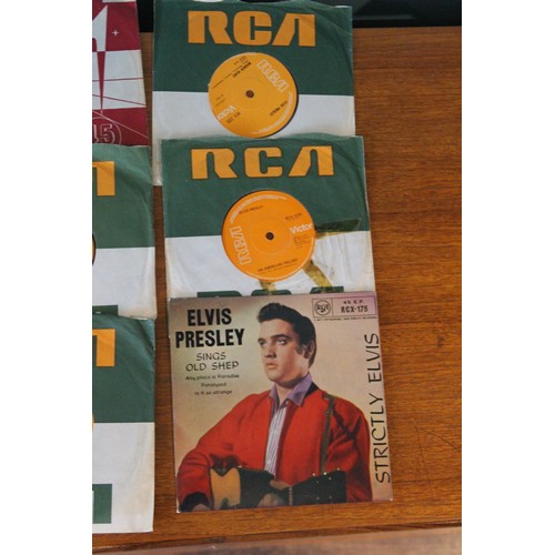 258A - 9 X ELVIS 7INCH SINGLES