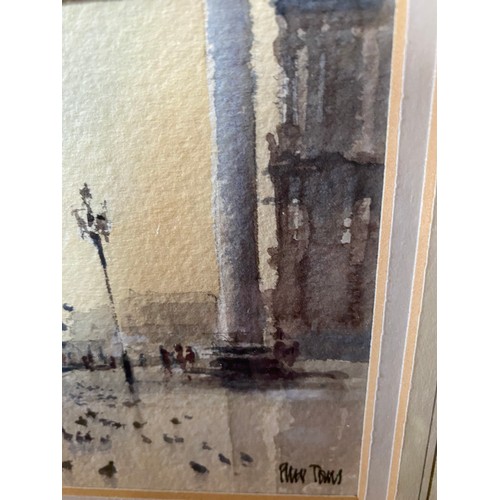 32 - WATERCOLOUR PICCIONI SAL MOLO BY PETER TOMS
37CM X 32CM