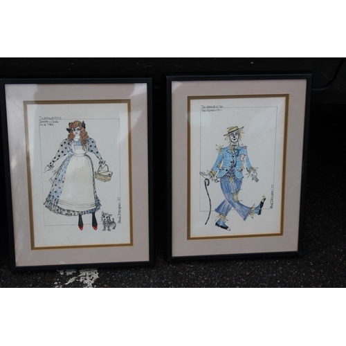 160 - 4 X WIZARD OF OZ PRINTS DATED 1957
42 X 32CM