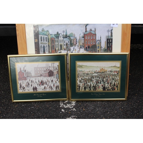 172 - 5 X F&G LOWRY PRINTS 
LARGEST 57 X 49CM