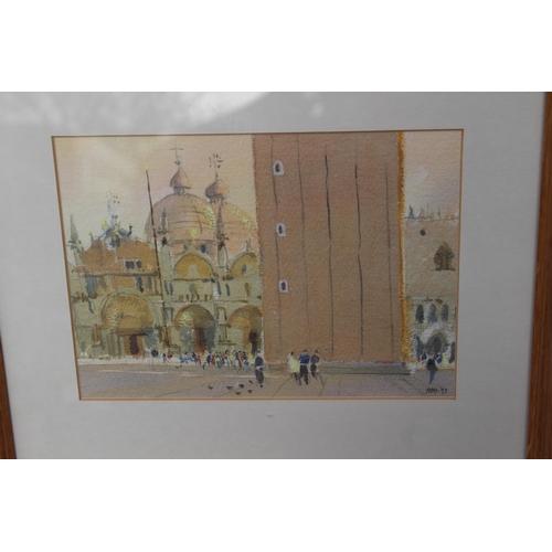 174 - 3 X SIGNED WATERCOLOURS BY PETER HUGHES
LARGEST 30 X 35CM